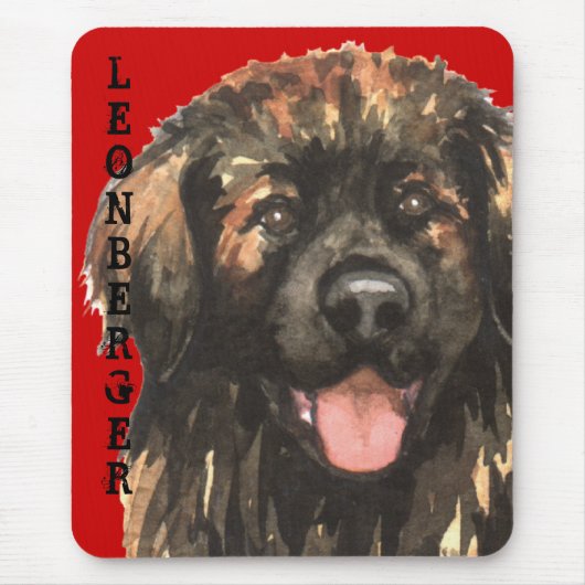 Leonbergerカラーブロック マウスパッド (正面)