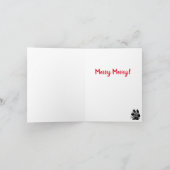 Leonbergerメリーメリークリスマスカード シーズンカード (内部)