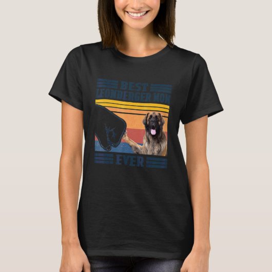 Leonberger最高の Mom Ever Dog Mom Mothers Tシャツ (正面)