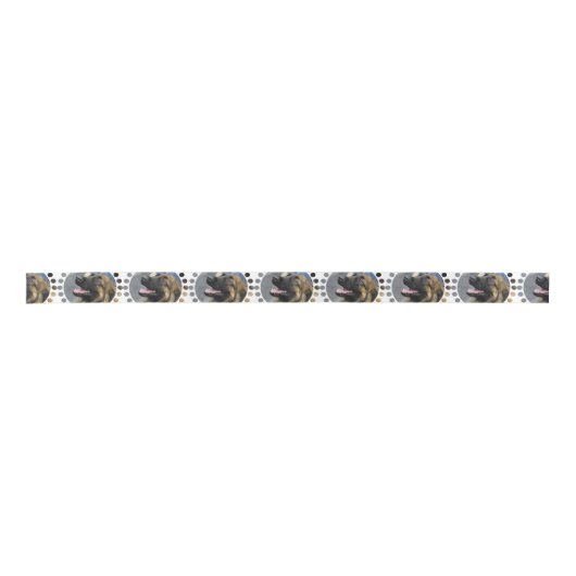 Leonberger犬 サテンリボン (正面)