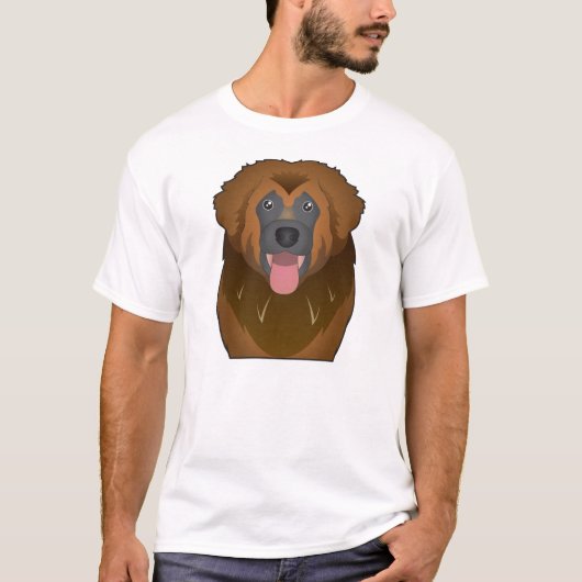 Leonberger Cartoon Tシャツ (正面)