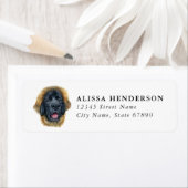 Leonberger Dog Return Address Labels ラベル (インサイチュ)
