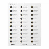 Leonberger Dog Return Address Labels ラベル (フルシート)