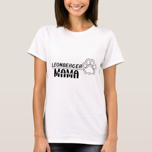 Leonberger Mom、Leonberger Lover、Dog Lover Tシャツ (正面)