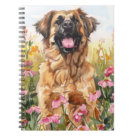 Leonberger Watercolor Journal ノートブック (正面)