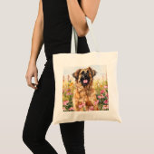 Leonberger Watercolor Tote Bag トートバッグ (正面(商品))