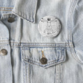 Leondardo Da Vinciの割合の人 缶バッジ (インサイチュ)