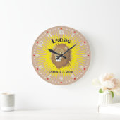 Leone 23 luglio al 22 agosto Orologio ラージ壁時計 (ホーム)