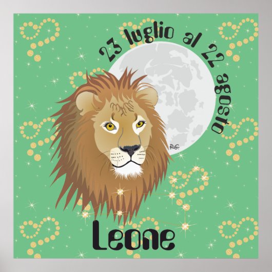 Leone 23 luglio al 22 agosto Poster ポスター (正面)