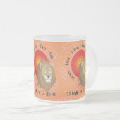 Leone 23 luglio al 22 agosto Tazze フロストグラスマグカップ (正面右)