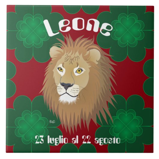 Leone 23 luglio al 22 agosto Tile タイル (正面)