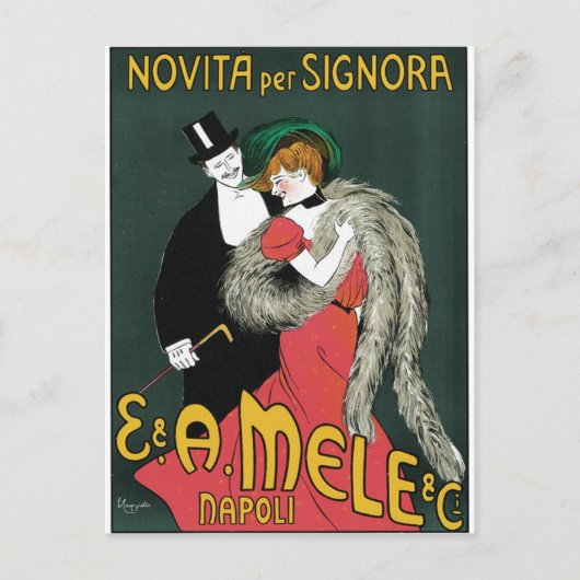 Leonetto CappielloによるNovita per Signora ポストカード (正面)