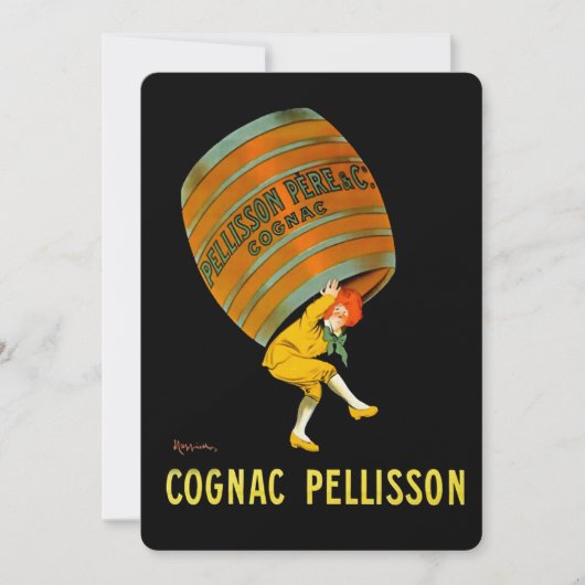 Leonetto Cappiello コニャック ペリソン 広告 招待状 (正面)