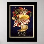 Leonetto Cappiello 1920のポスタフランスのー"Cirio" ポスター<br><div class="desc">アールデコは、急速な工業化が文化を変えつつある戦間期から生まれた。その属性の一専攻のつは、技術の受け入れである。このスタイルは、豊かな色、幾何学的な形はっきりした状、豪華な装飾が特徴である。Leonetto Cappiello (1875年4月、イタリア・リヴォルノで – 1942年2月、フランスのカンヌでフランスの)は、パリに住んでいたポスターアートデザイナーでイタリアンす。ポスターデザインの革新モダンにより広告現在では「の父」と呼ばれることが多い。彼は初めてポスターの姿を使用したポスタはっきりしたーアーティストで、黒い背景から飛び出したポスターを使用した。これはポスターの初期の規範に対する驚くべきコントラストである。このヴィンテージ広告のポスターは、さくらんぼやメロン、フルーツの盛り合わせの中で、開放的なブリキ缶や踊りから飛び出す美しい女性を描いている。</div>