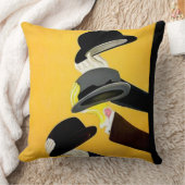 Leonetto Cappiello 1920のポスタフランスのー"Mossant" クッション (ブランケット)