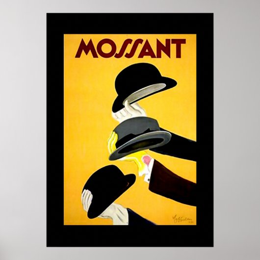 Leonetto Cappiello 1920のポスタフランスのー"Mossant" ポスター (正面)