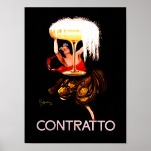 Leonetto Cappiello 1920年代 フランスポスター "Contratto" ポスター