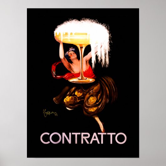 Leonetto Cappiello 1920年代 フランスポスター "Contratto" ポスター (正面)