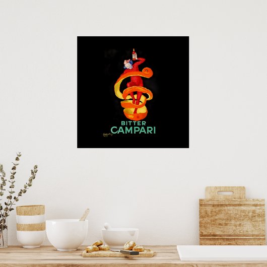 Leonetto Cappiello Bitter Orange Liqueur Poster ポスター (キッチン)
