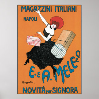 Leonetto Cappiello Magazzini Italiani ポスター