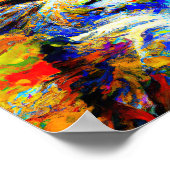 Leonid AfremovのスタイルでCat Eyes No.1。 ポスター (角)