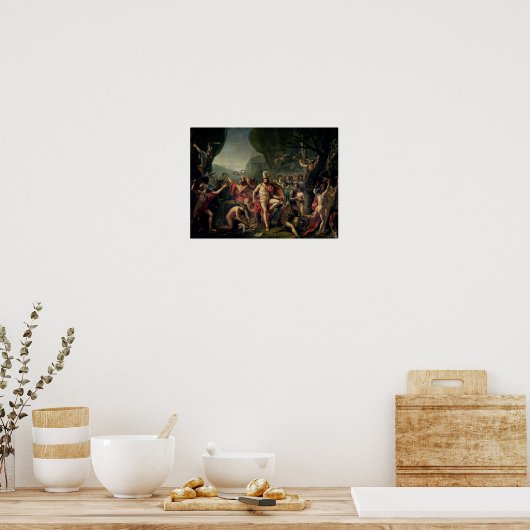 Leonidas at Thermopylae, 480 BC, 1814 ポスター (キッチン)