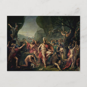 Leonidas at Thermopylae, 480 BC, 1814 ポストカード