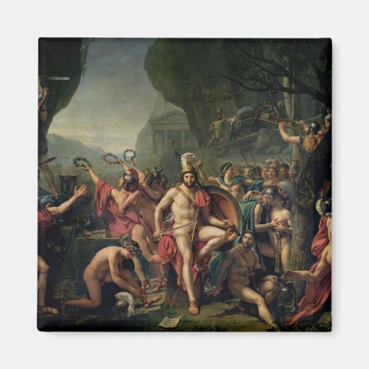 Leonidas at Thermopylae, 480 BC, 1814 マグネット (正面)