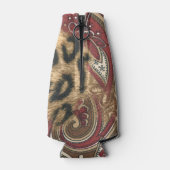 Leopardとペイズリーパターンのプリントをカスタマイズ ボトルクーラー (裏面)