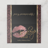 Leopardとメイクアップアーティスト&バラ金ゴールドリップ 予約カード (外部開封)