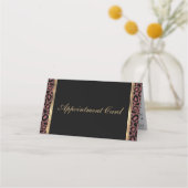 Leopardとメイクアップアーティスト&バラ金ゴールドリップ 予約カード (裏面)