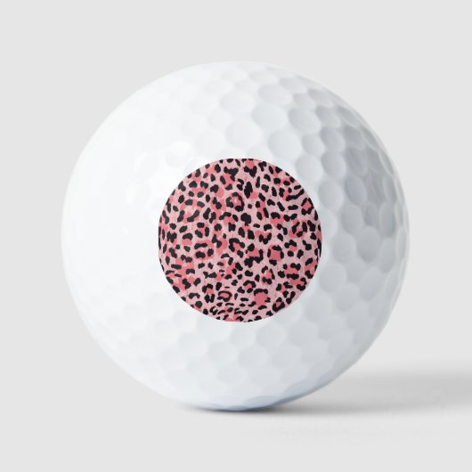 Leopardのスキン:ヴィンテージのシームレスなテクスチャ ゴルフボール (正面)