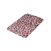 Leopardのスキン:ヴィンテージのシームレスなテクスチャ バスマット (アングル)
