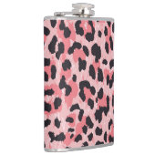 Leopardのスキン:ヴィンテージのシームレスなテクスチャ フラスク (右)