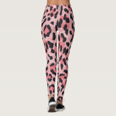 Leopardのスキン:ヴィンテージのシームレスなテクスチャ レギンス (裏面)