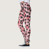 Leopardのスキン:ヴィンテージのシームレスなテクスチャ レギンス (左)