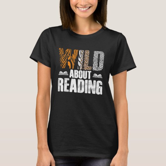 Leopardの本読読に読夢中 Tシャツ (正面)