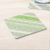 Leopardの背景ストライプの印刷 ペーパーコースター (アングル)
