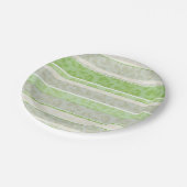 Leopardの背景ストライプの印刷 ペーパープレート (アングル)