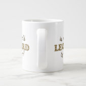 Leopardは色である – Leopard おもしろい Print引用文 ジャンボコーヒーマグカップ (裏面)