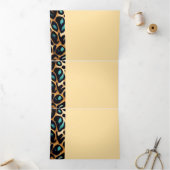 LEOPARDアニマルプリント-招待状カード 三つ折り招待状 (内部)