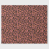 Leopardアニマルプリントfor Valentine's Dayシームレス ラッピングペーパー (フラット)