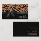 Leopardエレガント Print Personal Shopper 名刺 (正面/裏面)