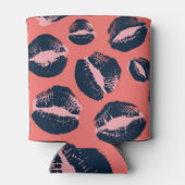 Leopardキス：口紅ファッションプリント 缶クーラー (裏面)