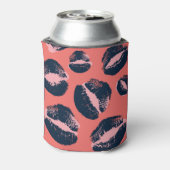 Leopardキス:口紅ファッションプリント 缶クーラー (缶裏面)