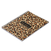 Leopardシームレスパターン名前をカスタムする ノートブック (左側)