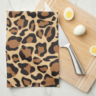 Leopardシームレスパターン キッチンタオル
