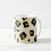 Leopardシームレスパターン コーヒーマグカップ (正面右)
