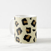 Leopardシームレスパターン コーヒーマグカップ (正面左)