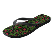 Leopardシームレスパターン ビーチサンダル (アングル)